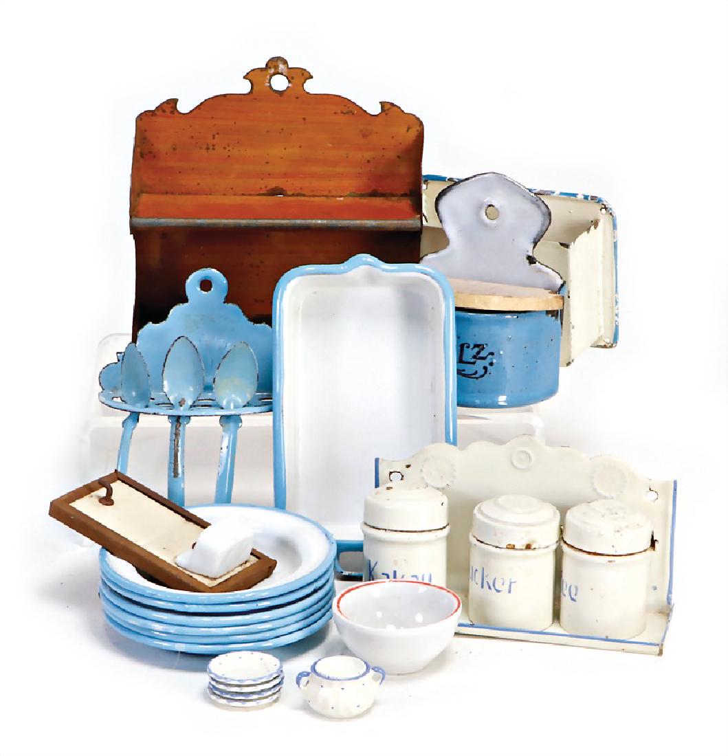 mixed lot of  kitchen decoration pieces, 1 wall shelf, (1 of 1)