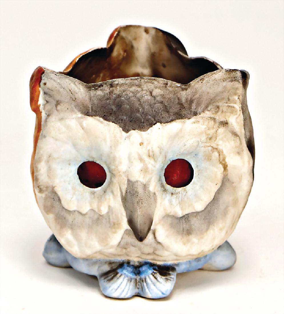 lamp, 3 faces, cat head, owl and dog, several burning (1 of 3)