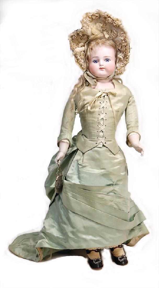 fashion doll, biscuit porcelain shoulder headed doll, (1 of 1)