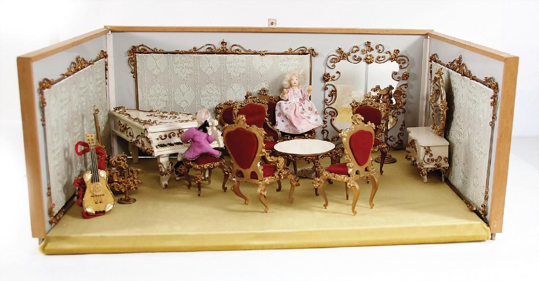 Puppenstuben-Gehäuse zum Stecken, 58x40x24 cm, mit (1 of 1)