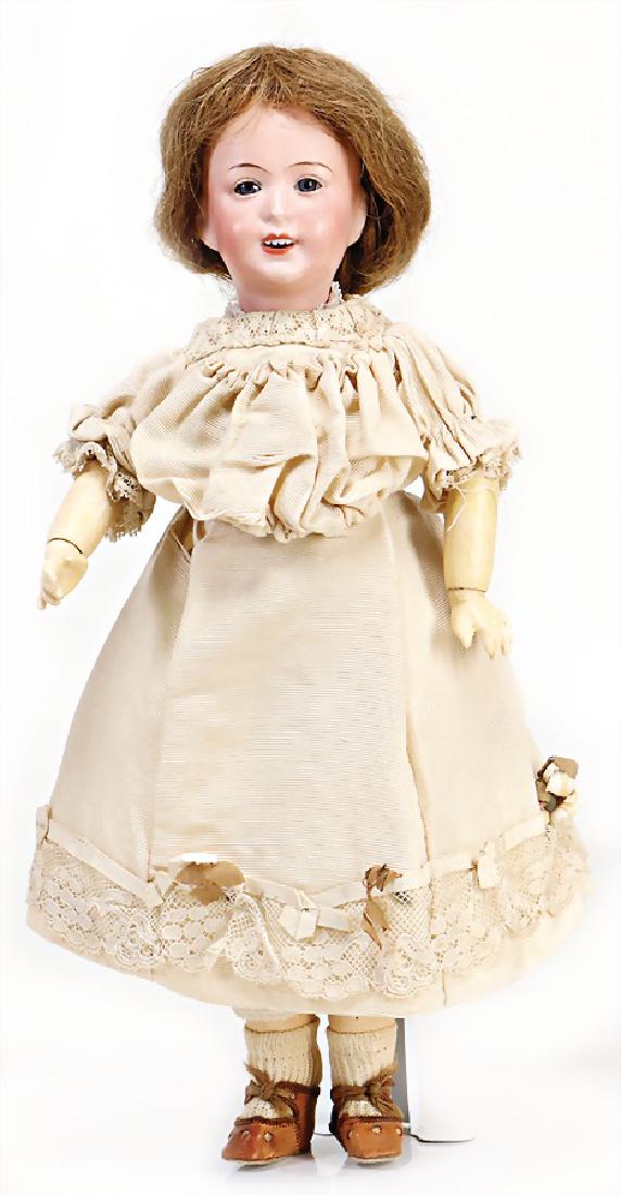 Porzellankopf-Puppe, gem. 238/0, blaue fest eingesetzte (1 of 1)