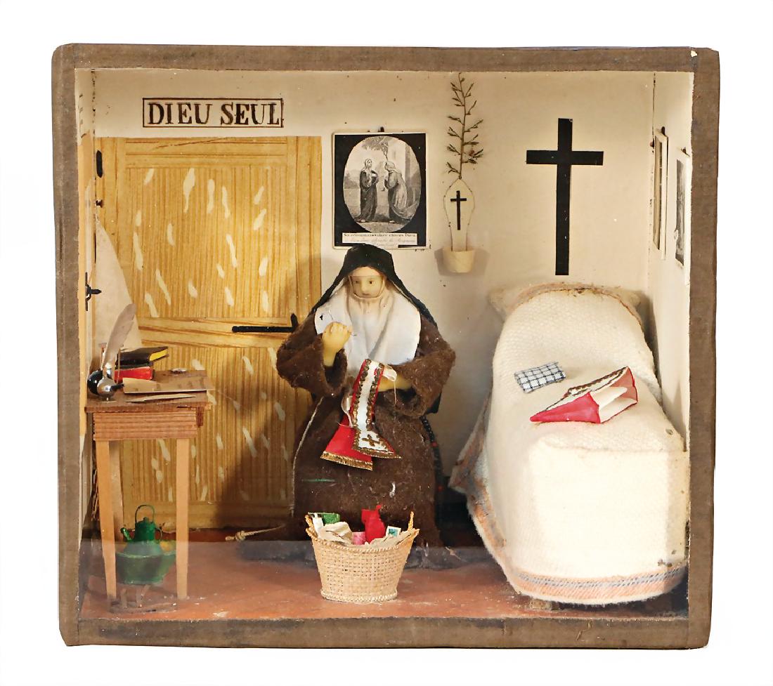 Schaukasten, 22,5 cm x 21 cm, eingerichtet als Wohnraum (1 of 1)