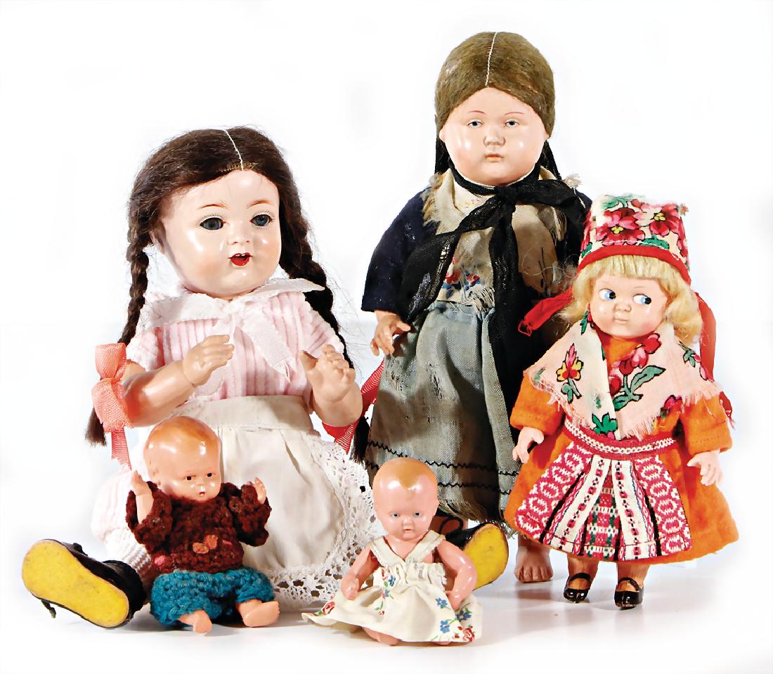 5 Teile Celluloid, K&R728, 24 cm, seltene Gr., blaue (1 of 1)