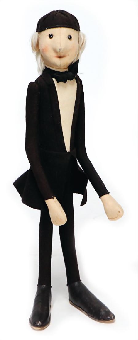 STEIFF teacher, caricature doll, around 1910, with (1 of 2)