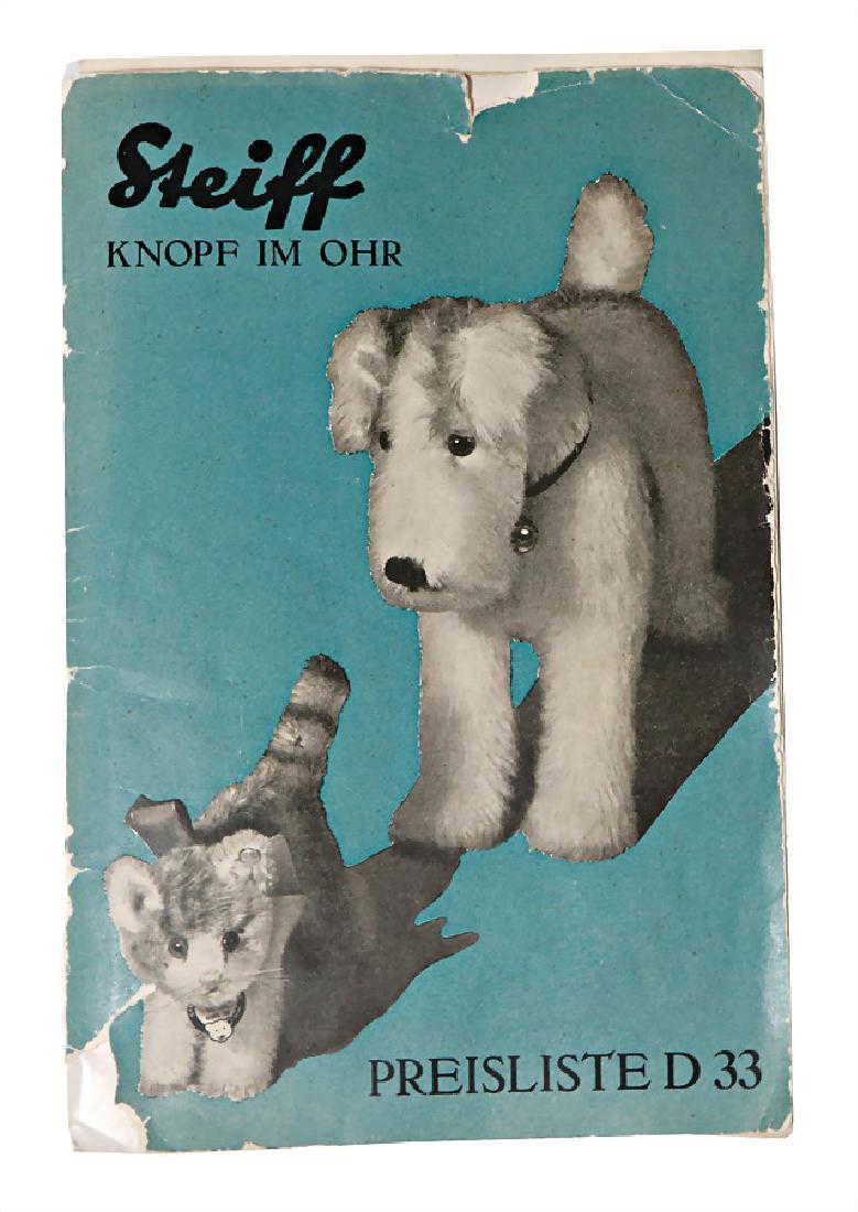 STEIFF original main catalog 1933, 48 pages, many
