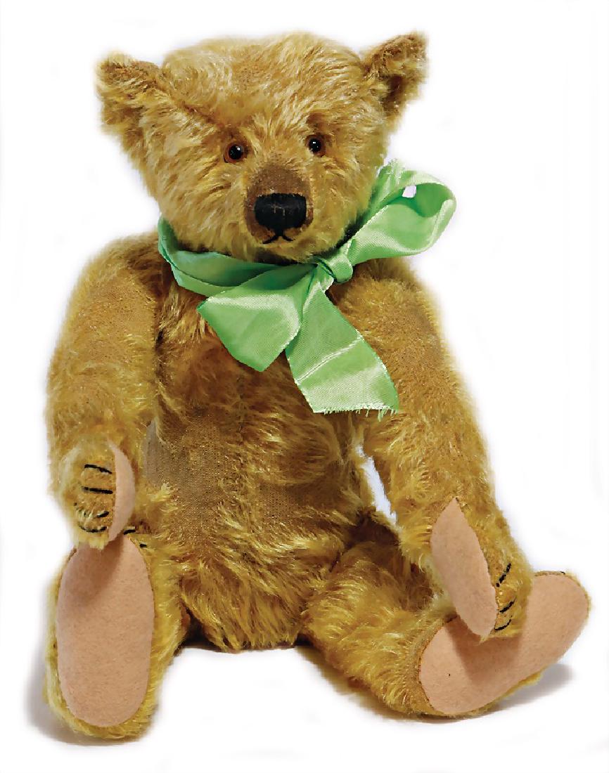 STEIFF bear, c. 1925, blond, 40 cm, with button, long (1 of 4)