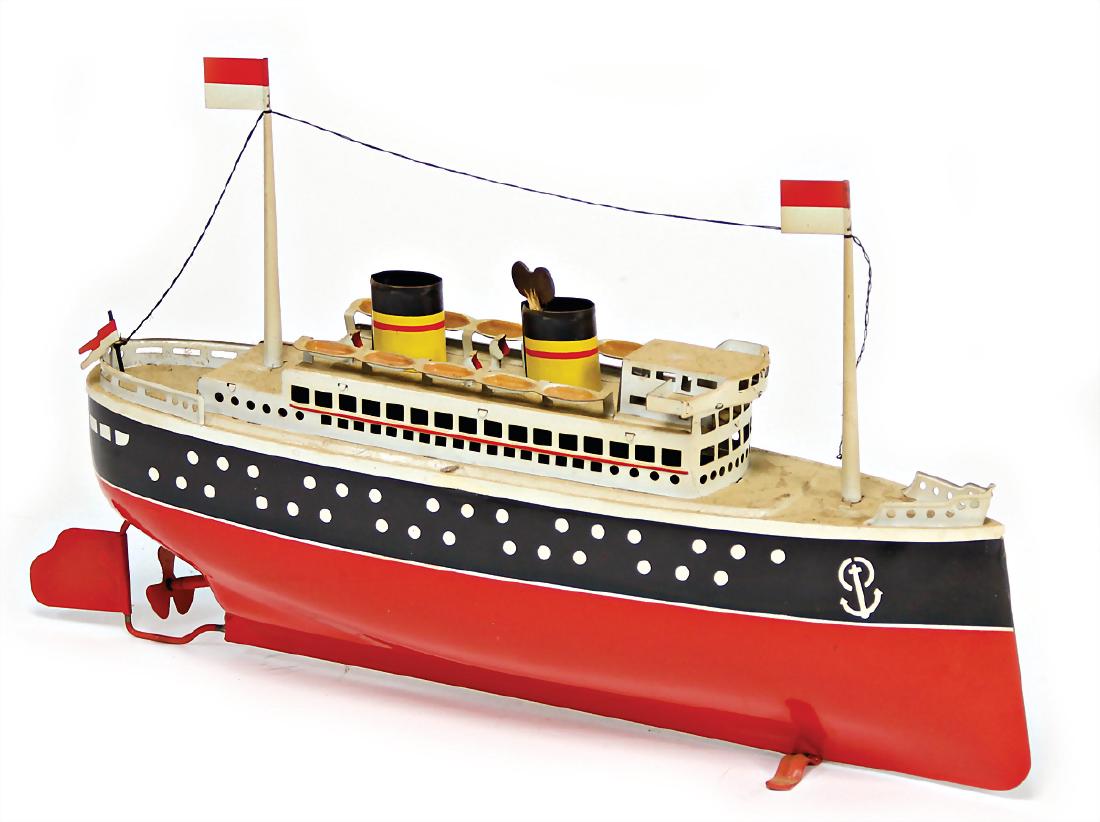ARNOLD Ocean Liner, 33 cm, sheet metal, clock mechanism (1 of 1)