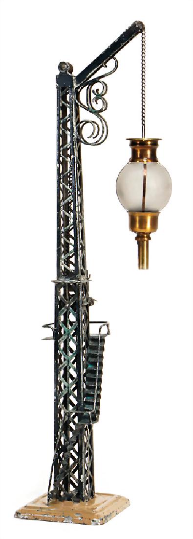 MÄRKLIN age-old, lamp with mast of laticework, height: (1 of 1)