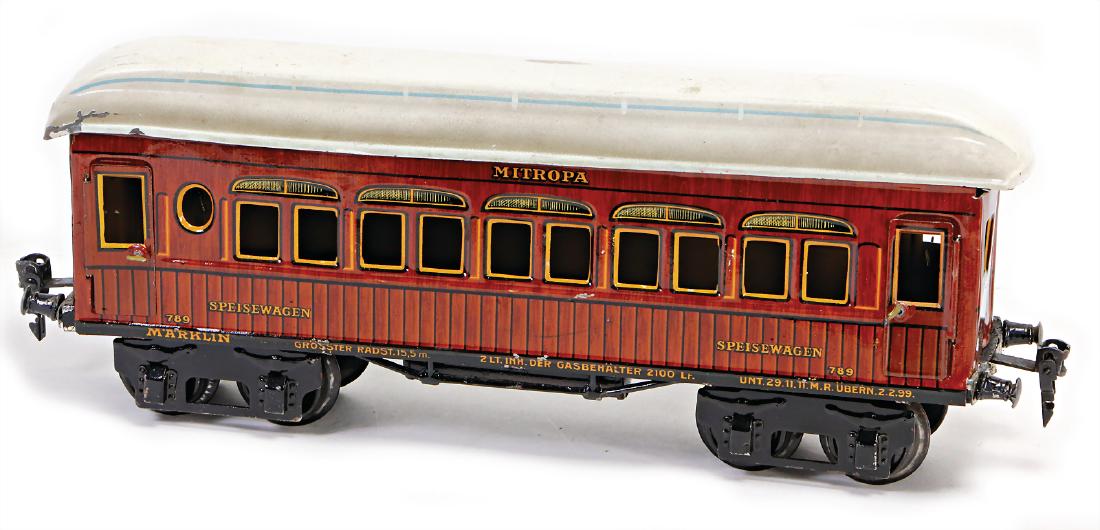 MÄRKLIN track 1, Mitropa-dining car, 4-axled, teak, (1 of 1)