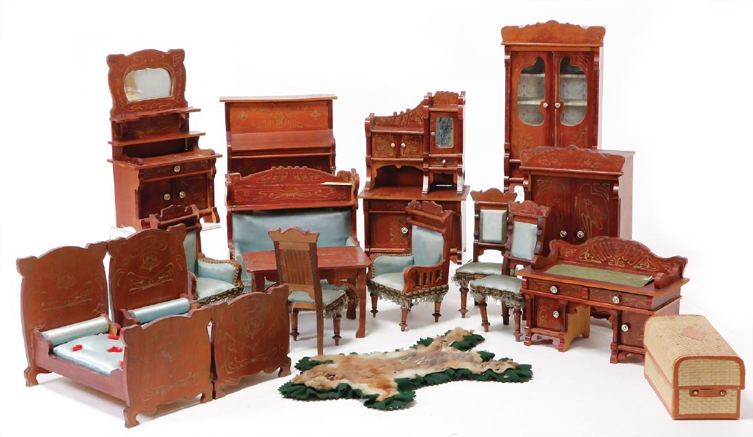 dollhouse furniture program, around 1910, art nouveau, (1 of 1)