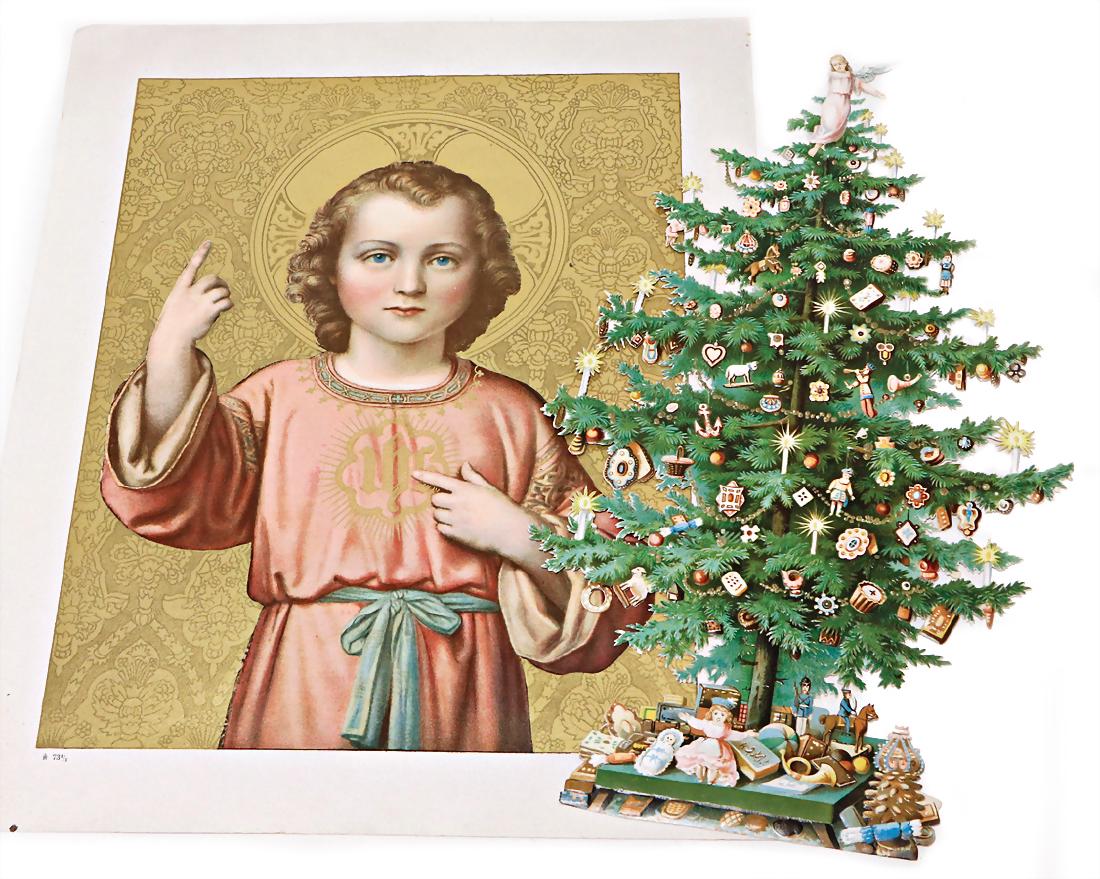 exceptional wafer picture, chromolithography, decorated (1 of 1)