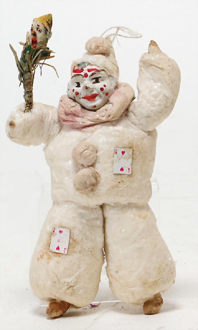 Christmas tree decoration, cotton wool, clown, with: Christmas tree decoration, cotton wool, clown, with mass face, 13 cm German Description Christbaumschmuck, Watte, Clown, mit Masse-Gesicht, 13 cm