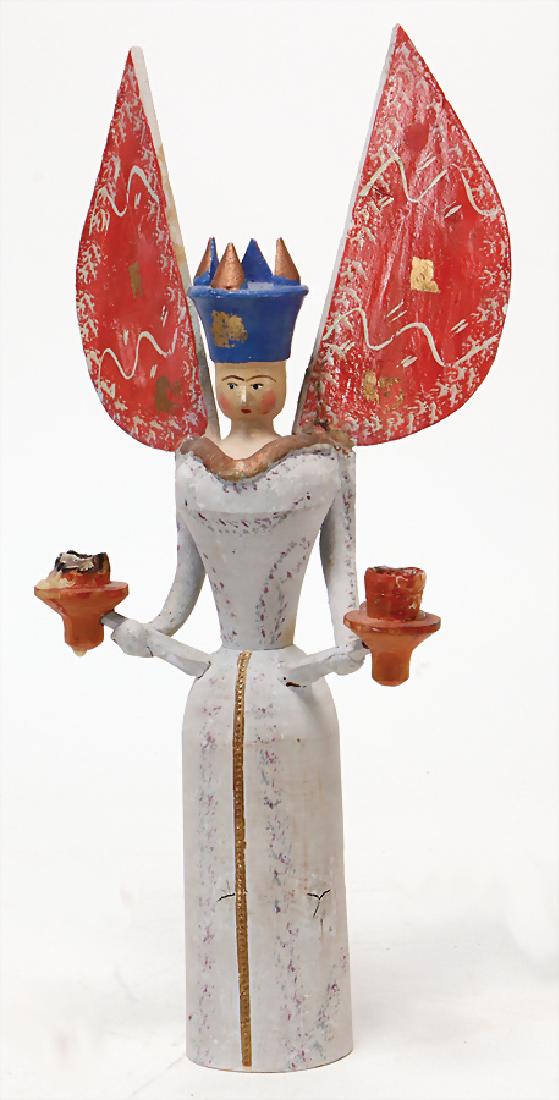 ERZGEBIRGE Christmas angel, wood, colored, dough arms,: ERZGEBIRGE Christmas angel, wood, colored, dough arms, very good condition German Description ERZGEBIRGE Weihnachtsengel, Holz, farbig gefasst, Teig-Arme, sehr guter Zust.