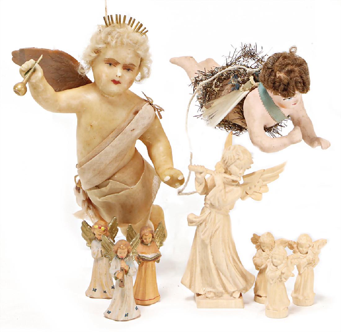 wax angels with paper wings, 18 cm, 1 mass angel , 14 (1 of 1)