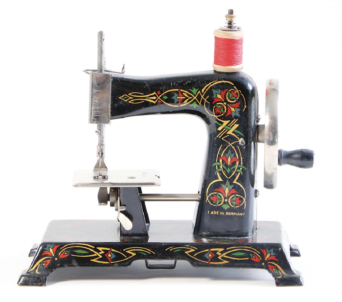 MÜLLER sewing machine, No. 10, new, multicolored decor, (1 of 1)