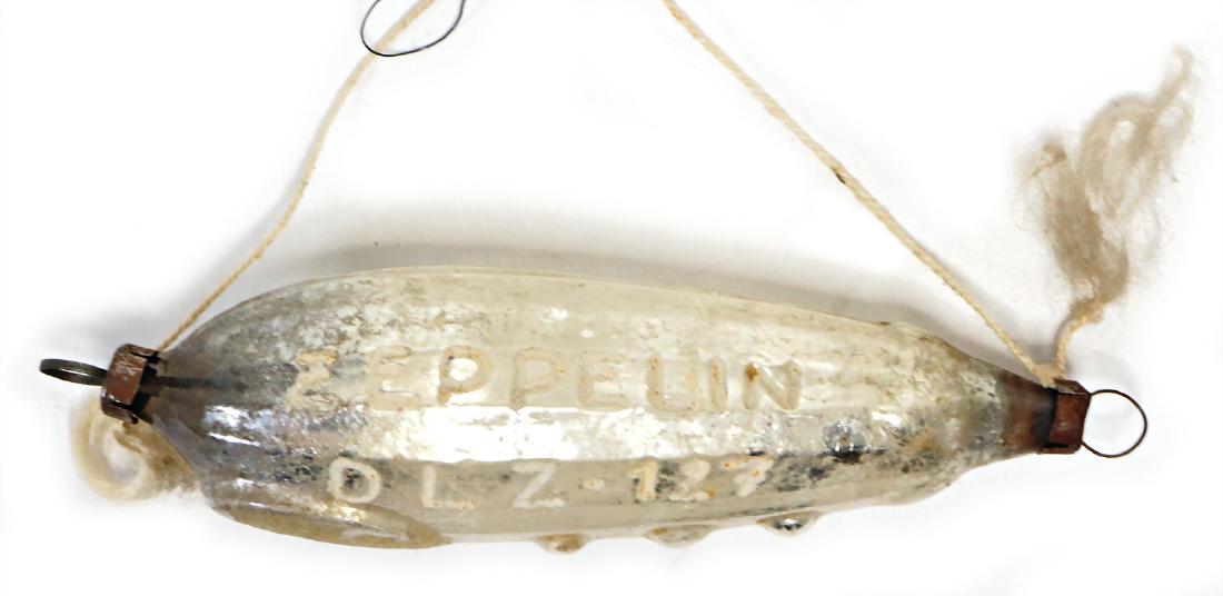 Christmas tree decoration, zeppelin, glass, DLZ127, (1 of 1)