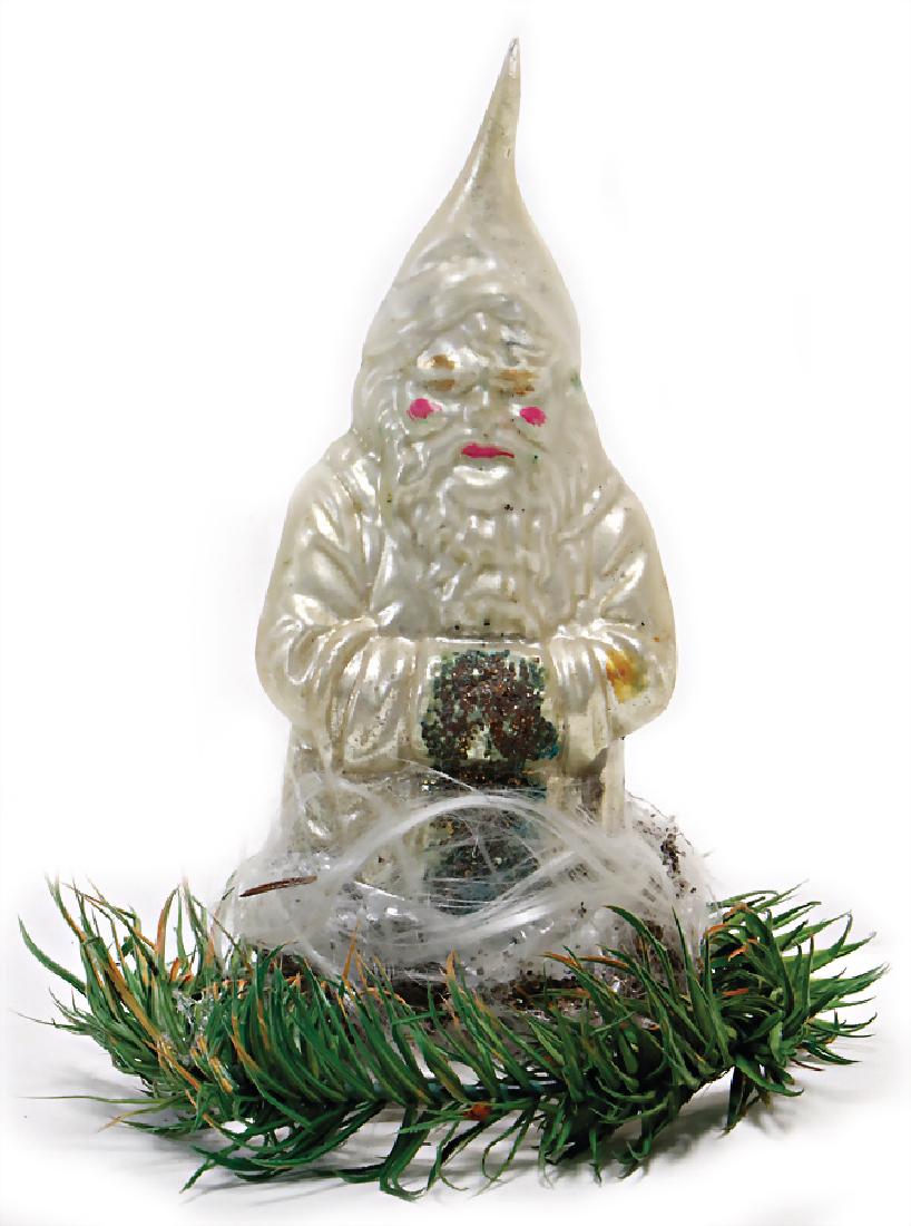 Christmas tree decoration, glass, exceptional Santa (1 of 1)