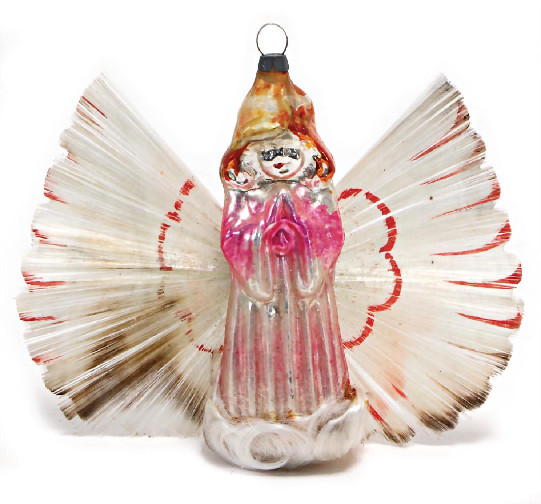 Christmas tree decoration, praying angel , with glass (1 of 1)