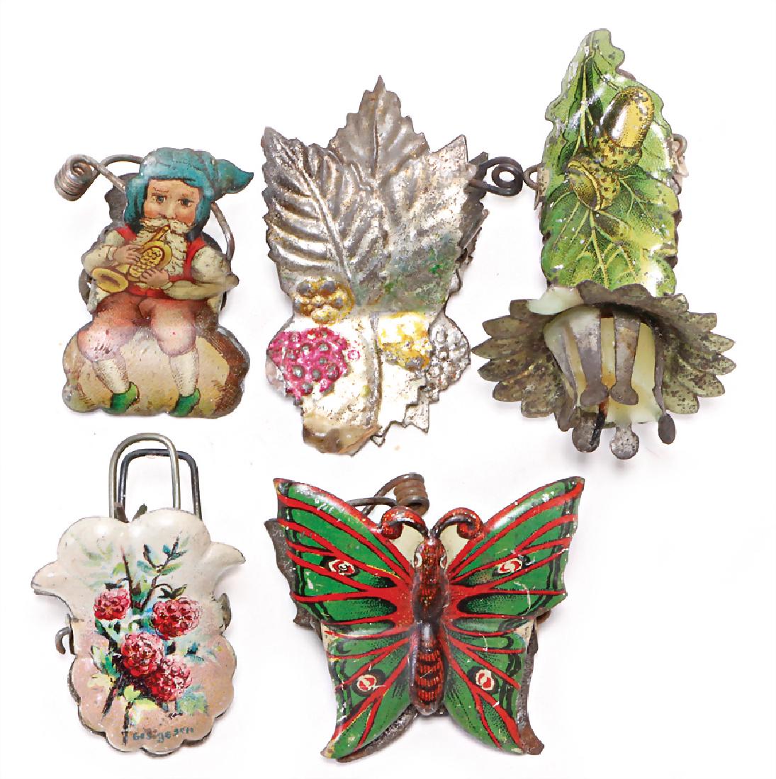 Christmas tree decoration, clamps (candle holder), oak (1 of 1)