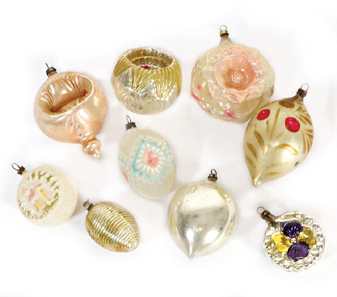 big mixed lot, Christian tree balls, 8 pieces, (1 of 1)