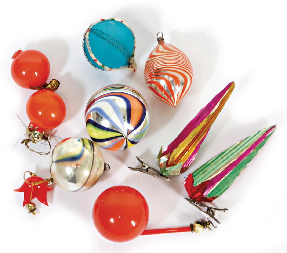 big mixed lot of  Christian tree balls, 9 pieces, among (1 of 1)