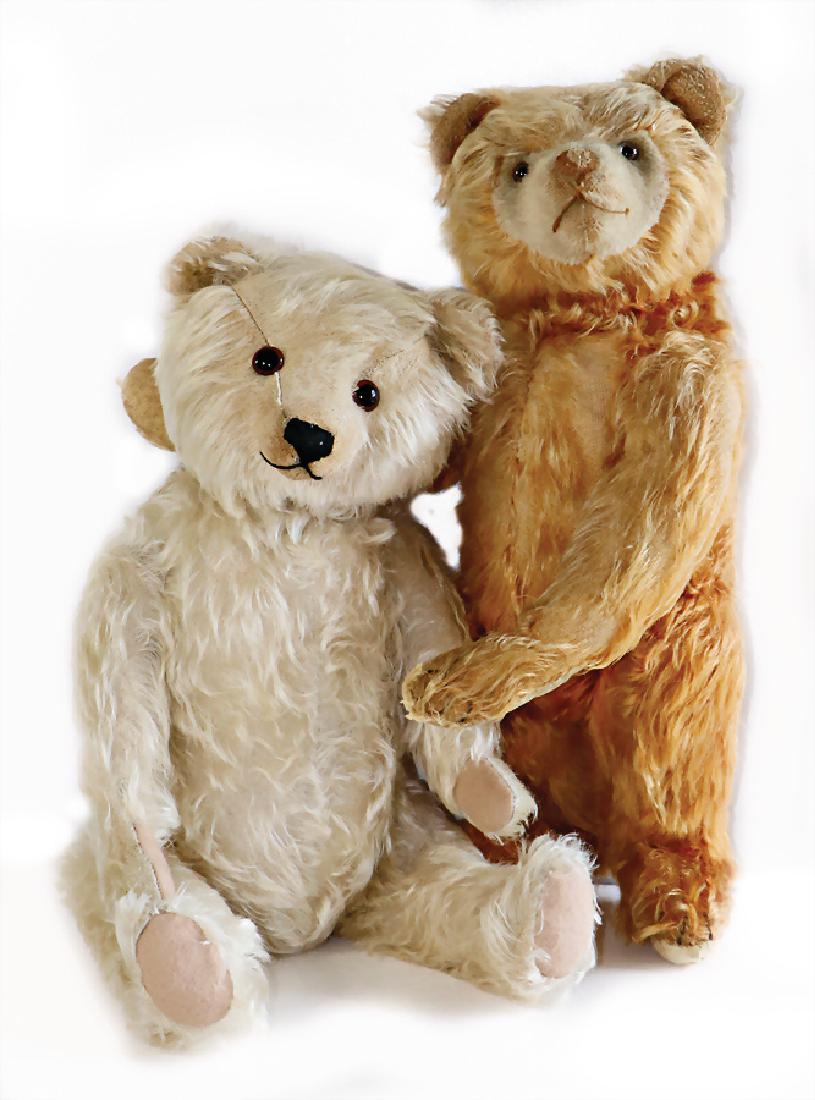 2 bears, pre-war era, 1x KRAMER, 44 cm, paws are a (1 of 2)