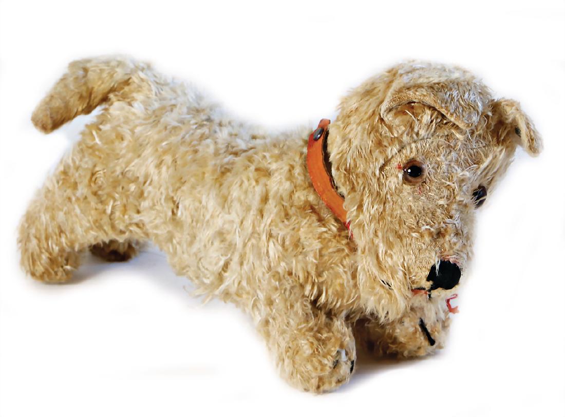 STEIFF dog, Salyham, syntetic silk plush, with shiny (1 of 1)