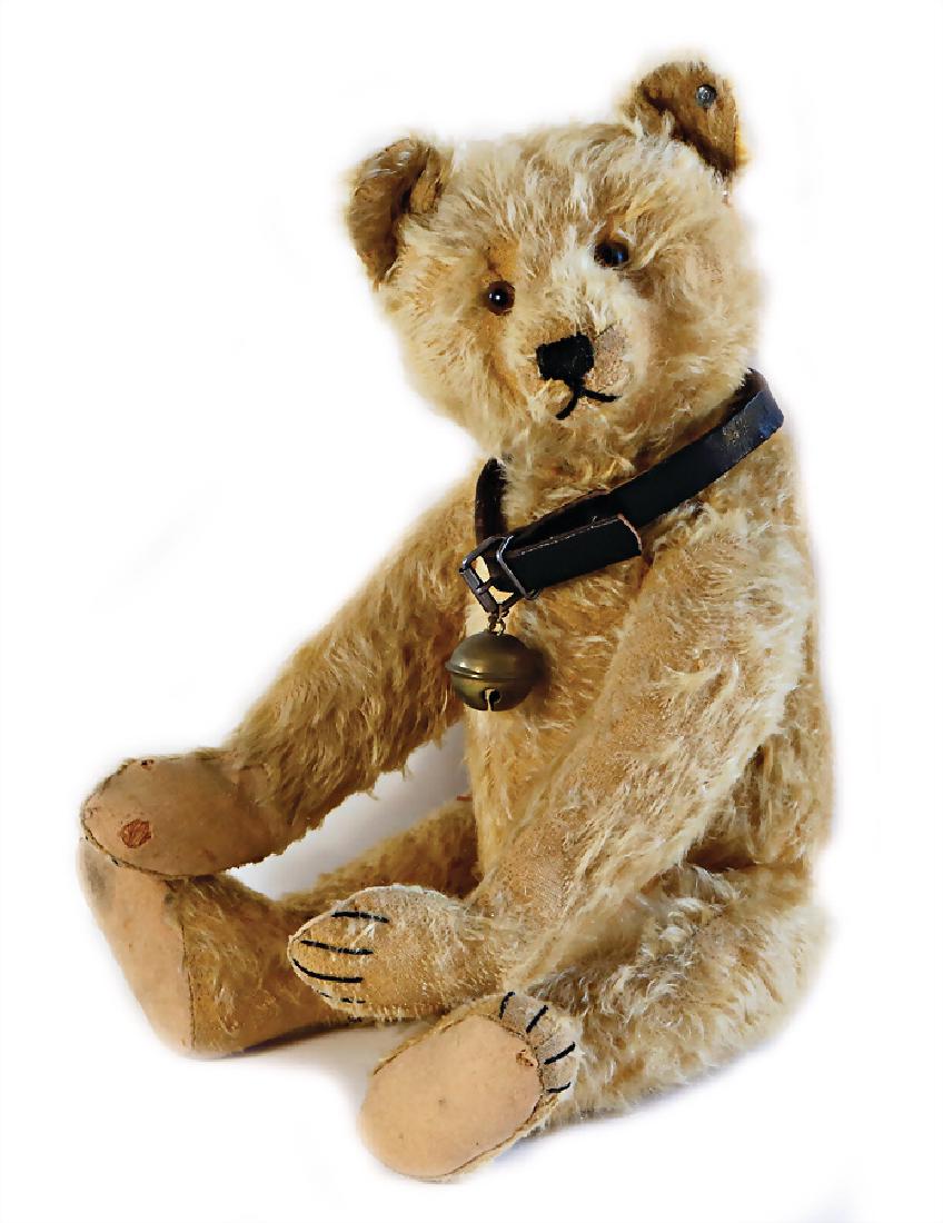 STEIFF bear, pre-war era, c. 1930, with button, long (1 of 1)
