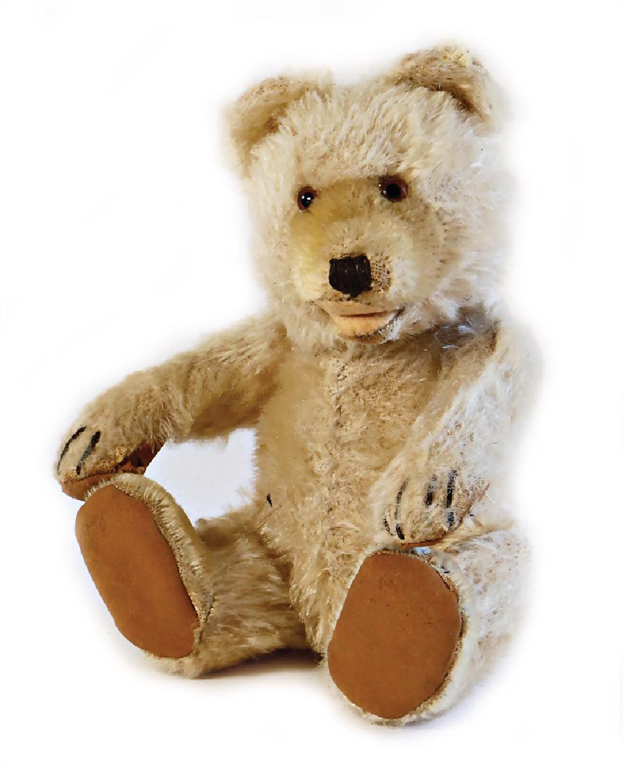 STEIFF teddy baby, postwar era, opened mouth, glass (1 of 1)