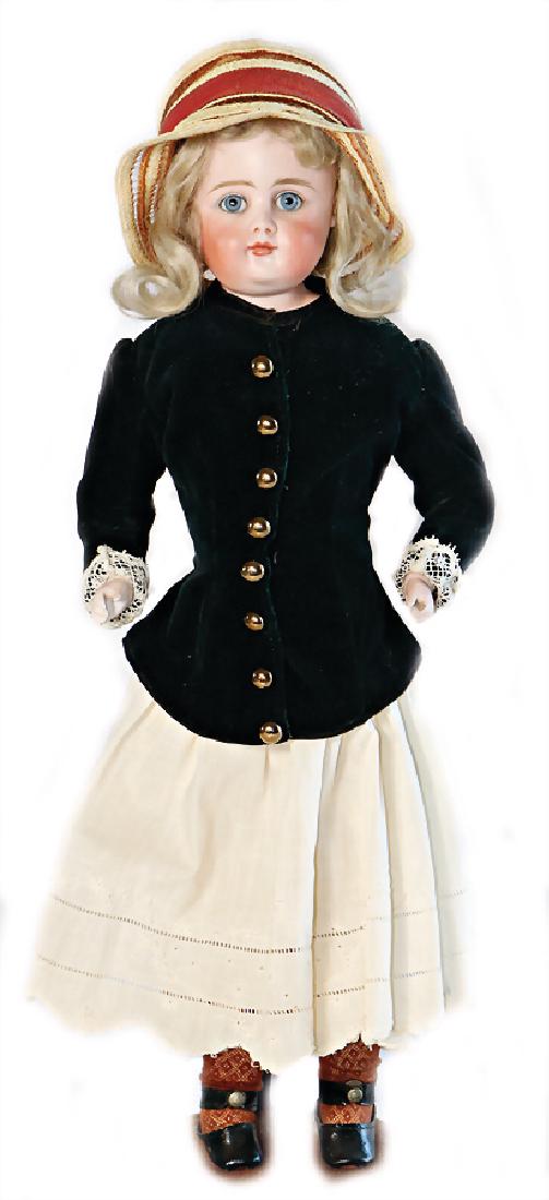 KESTNER bisque porcelain shoulder headed doll, on (1 of 2)