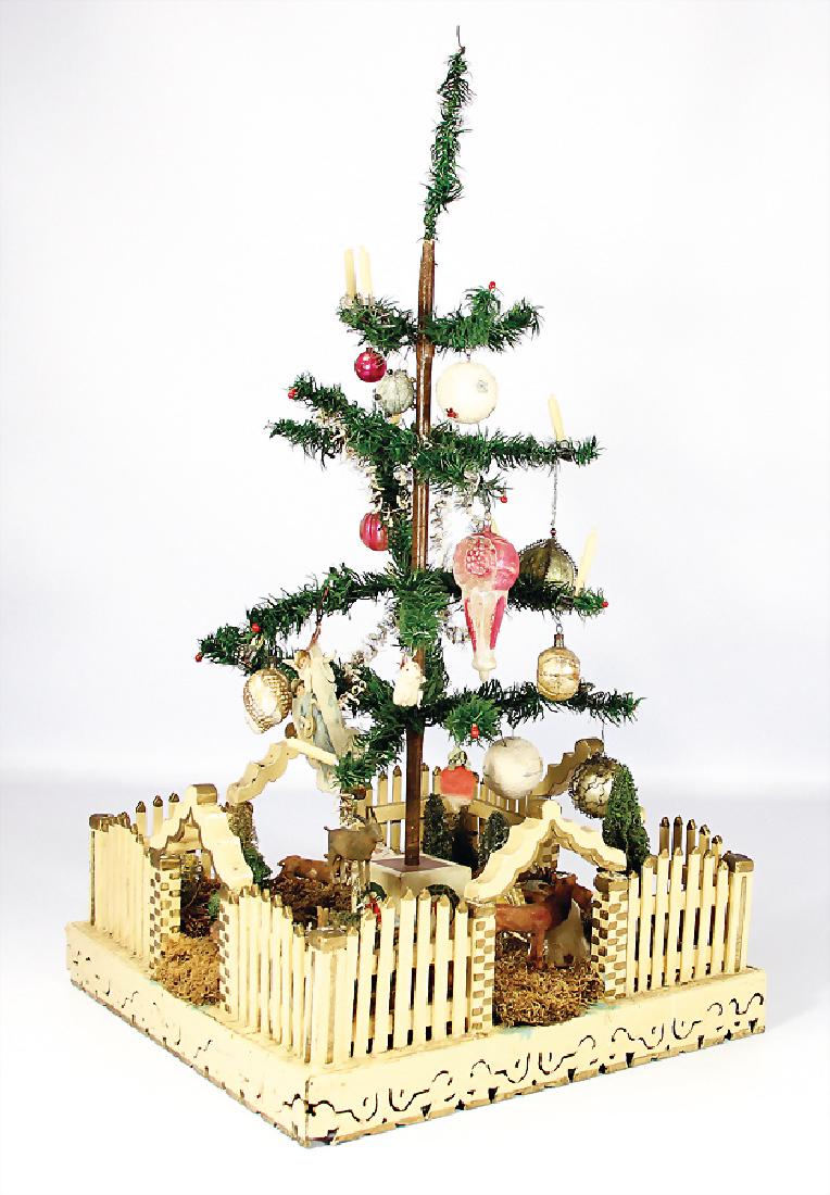 Paradiesgarten mit Federbaum, 80 cm, geschmückt mit (1 of 1)