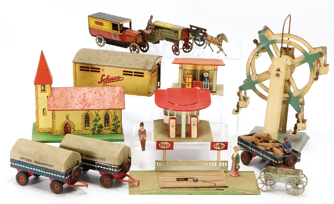treasure chest, tin toy, vehicles, building, ferris (1 of 1)