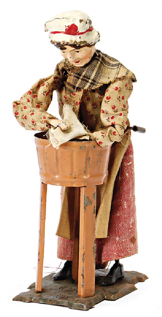 MARTIN washerwoman, 19.5 cm, sheet metal, handpainted,: MARTIN washerwoman, 19.5 cm, sheet metal, handpainted, slightly used, good condition German Description MARTIN Wäscherin, 19,5 cm, Blech, handlackiert, leicht bespielt, guter Zust.