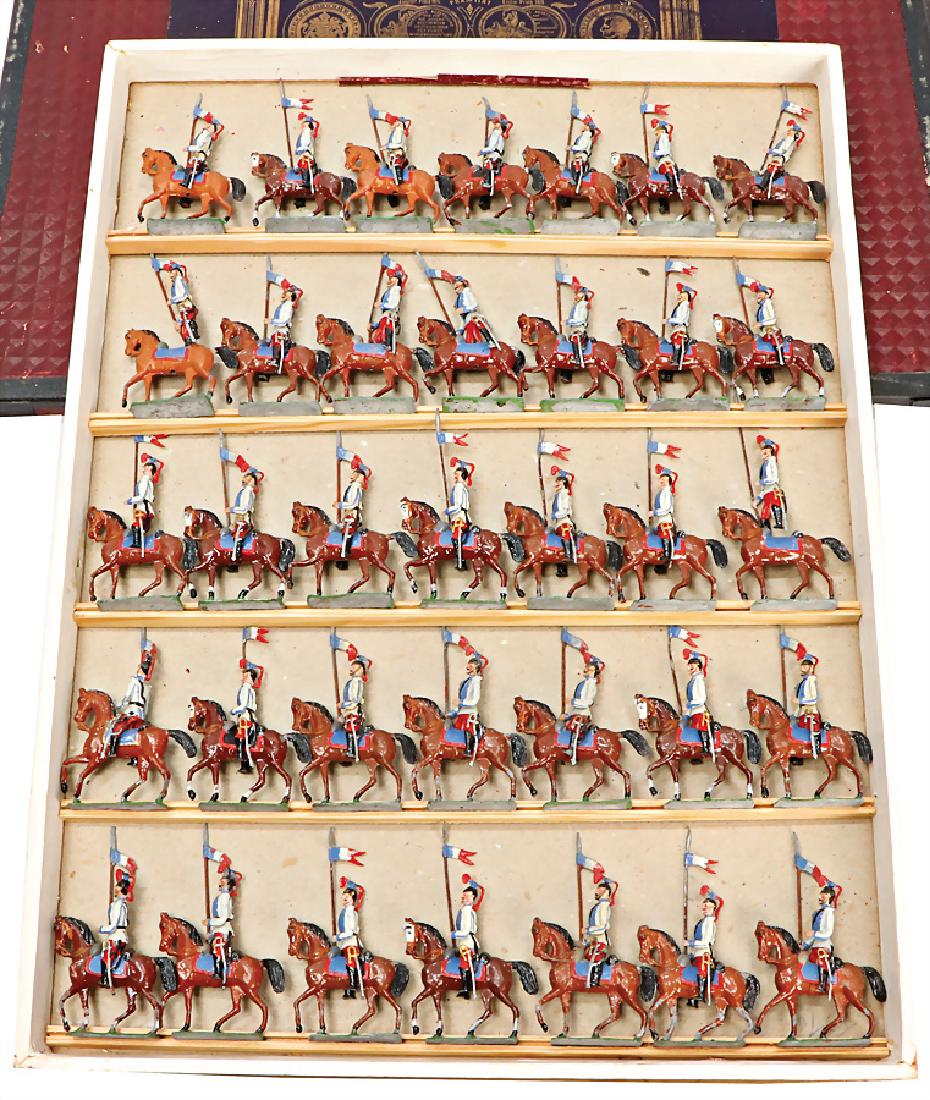 mixed lot of  c. 35 tin composition figures, plastic, (1 of 1)