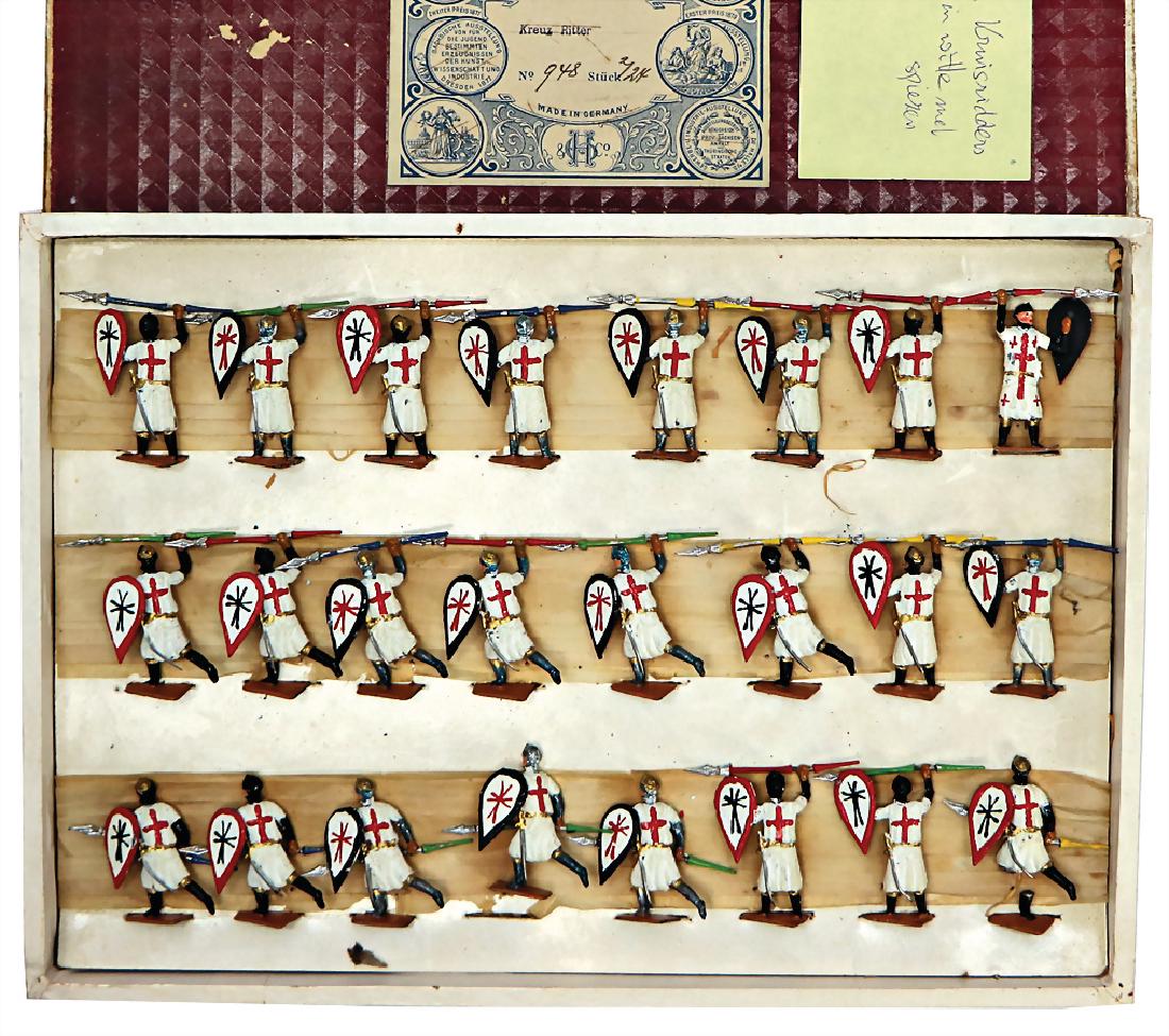 mixed lot of  c. 24 tin composition figures, plastic, (1 of 1)