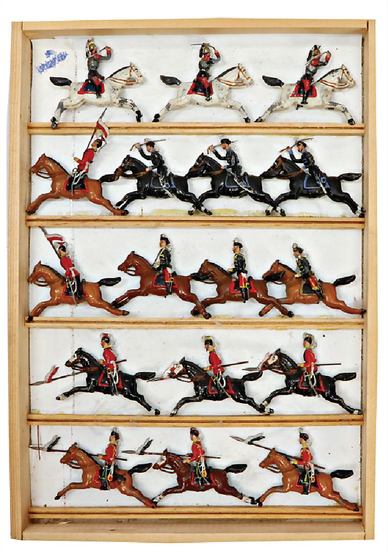 mixed lot with with c. 17 tin composition figures, (1 of 1)