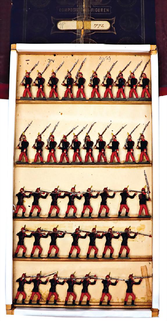 PROBABLY HEYDE mixed lot of  c. 42 tin composition (1 of 1)