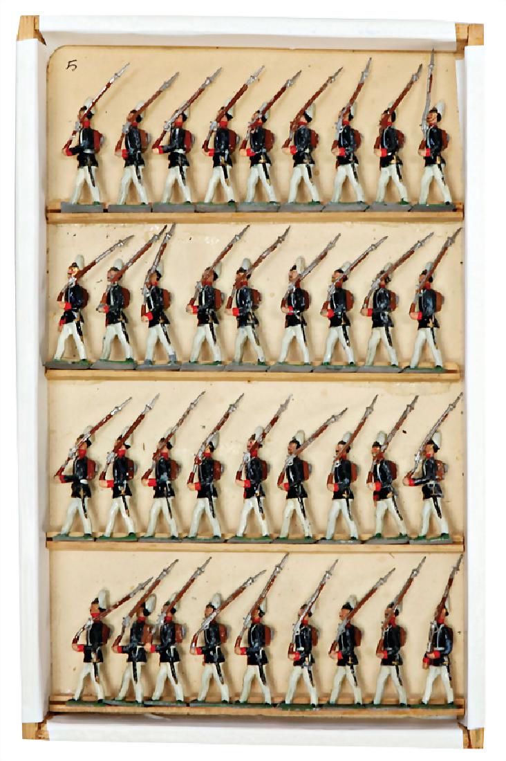 mixed lot of  c. 36 tin composition figures, plastic, (1 of 1)