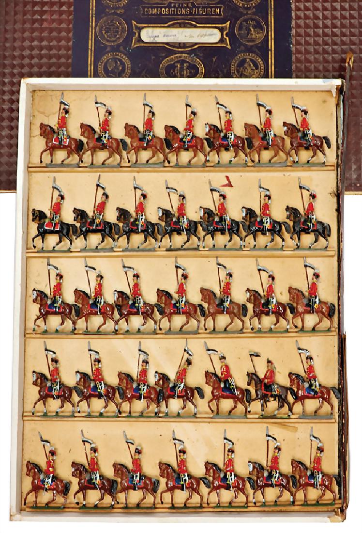 mixed lot of  c. 35 tin composition figures, plastic, (1 of 1)