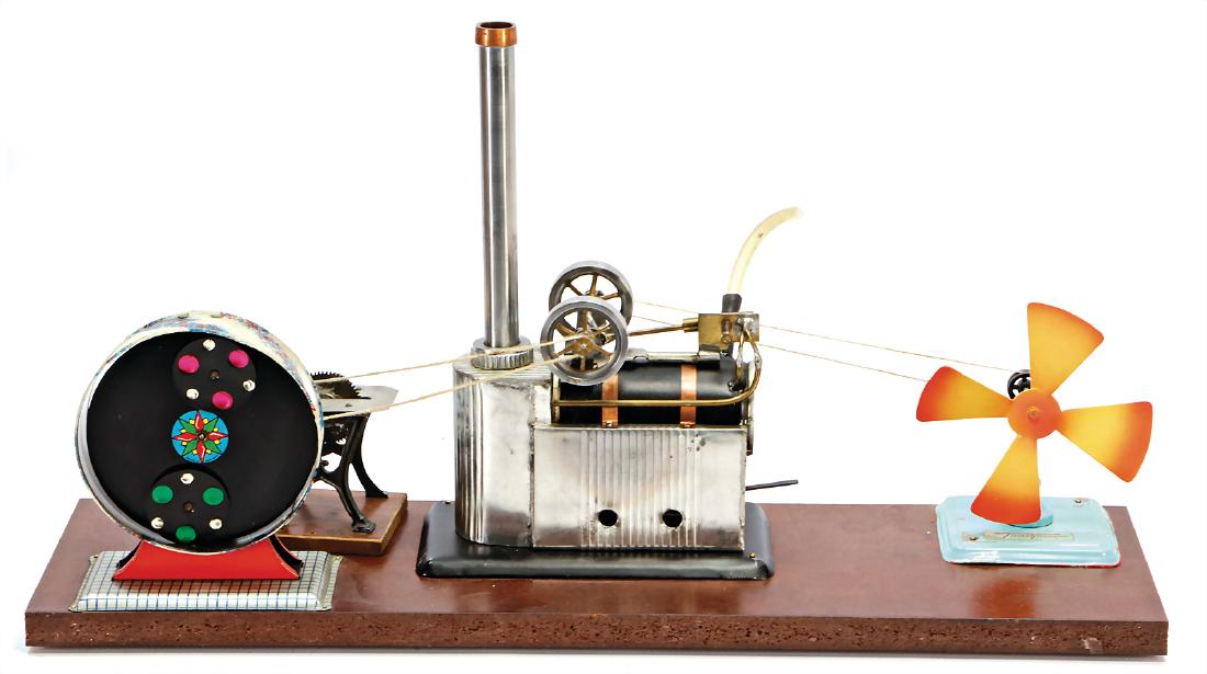 stationary traction engine, self-build made of a can, (1 of 1)