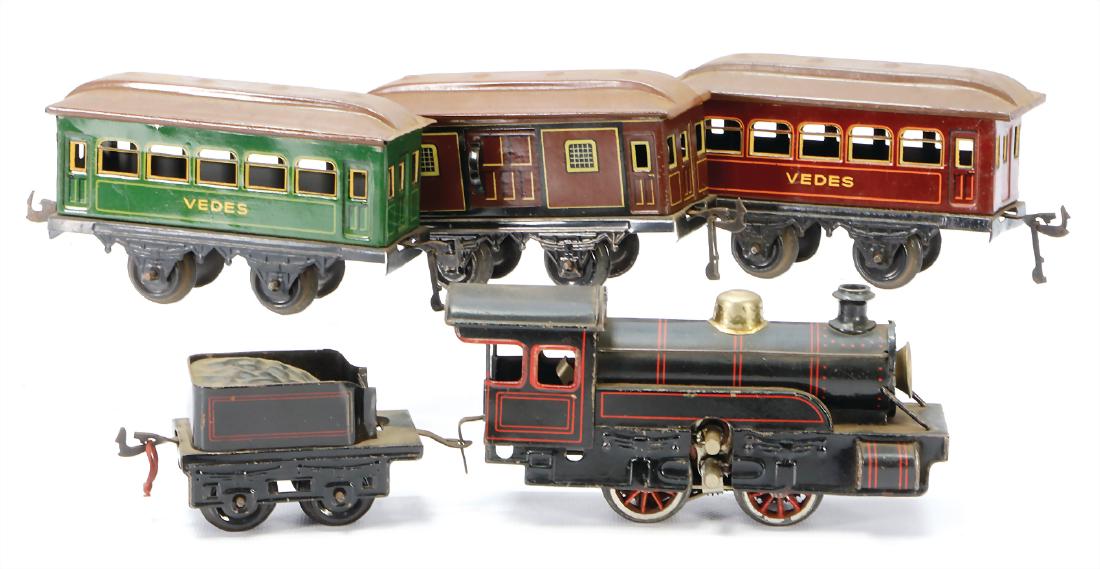 BING track 0, 2 2-axled passenger coach, VEDES, 1 (1 of 1)