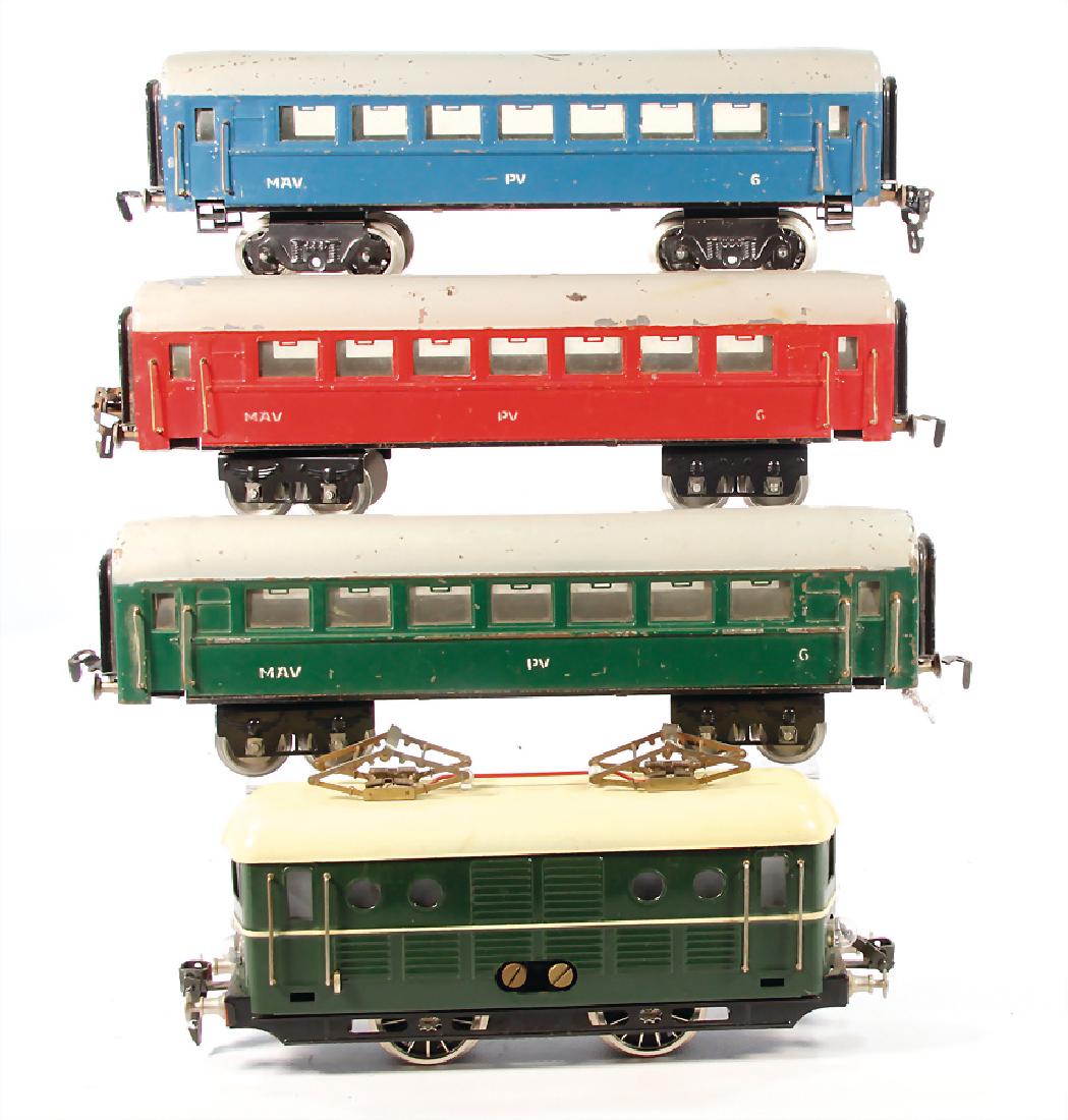 mixed lot with 4 pieces, track 0,, 3 4-axled passenger (1 of 1)