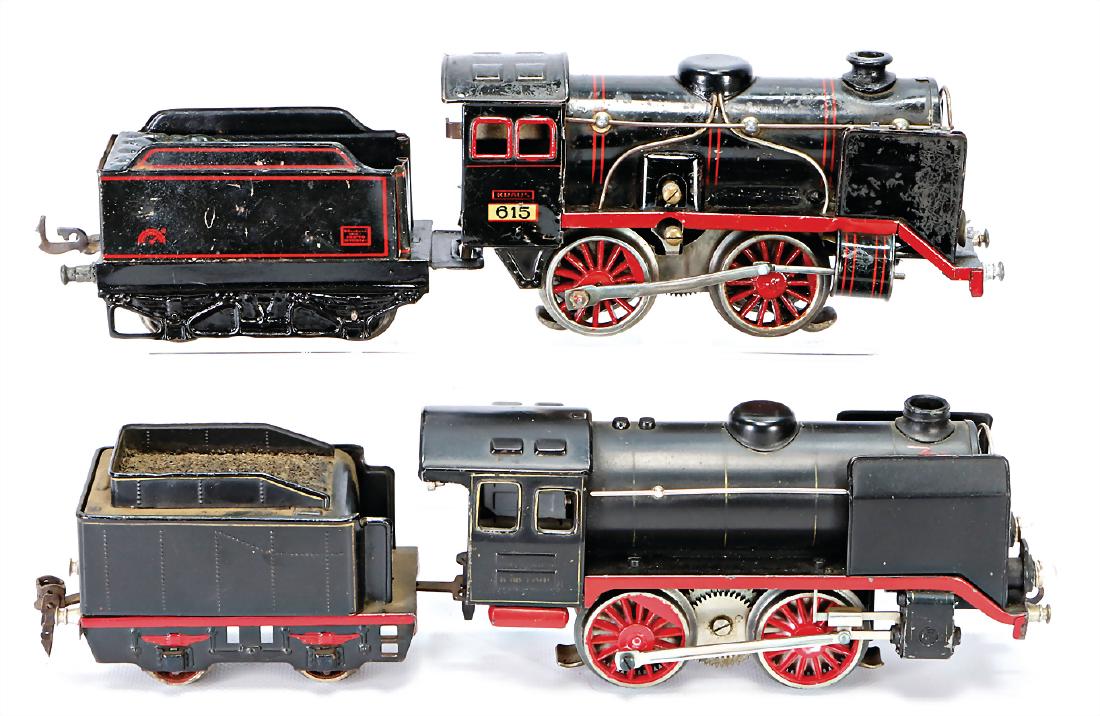 2 pieces, track 0, tow-tender-locomotive, B, KRAUS (1 of 1)