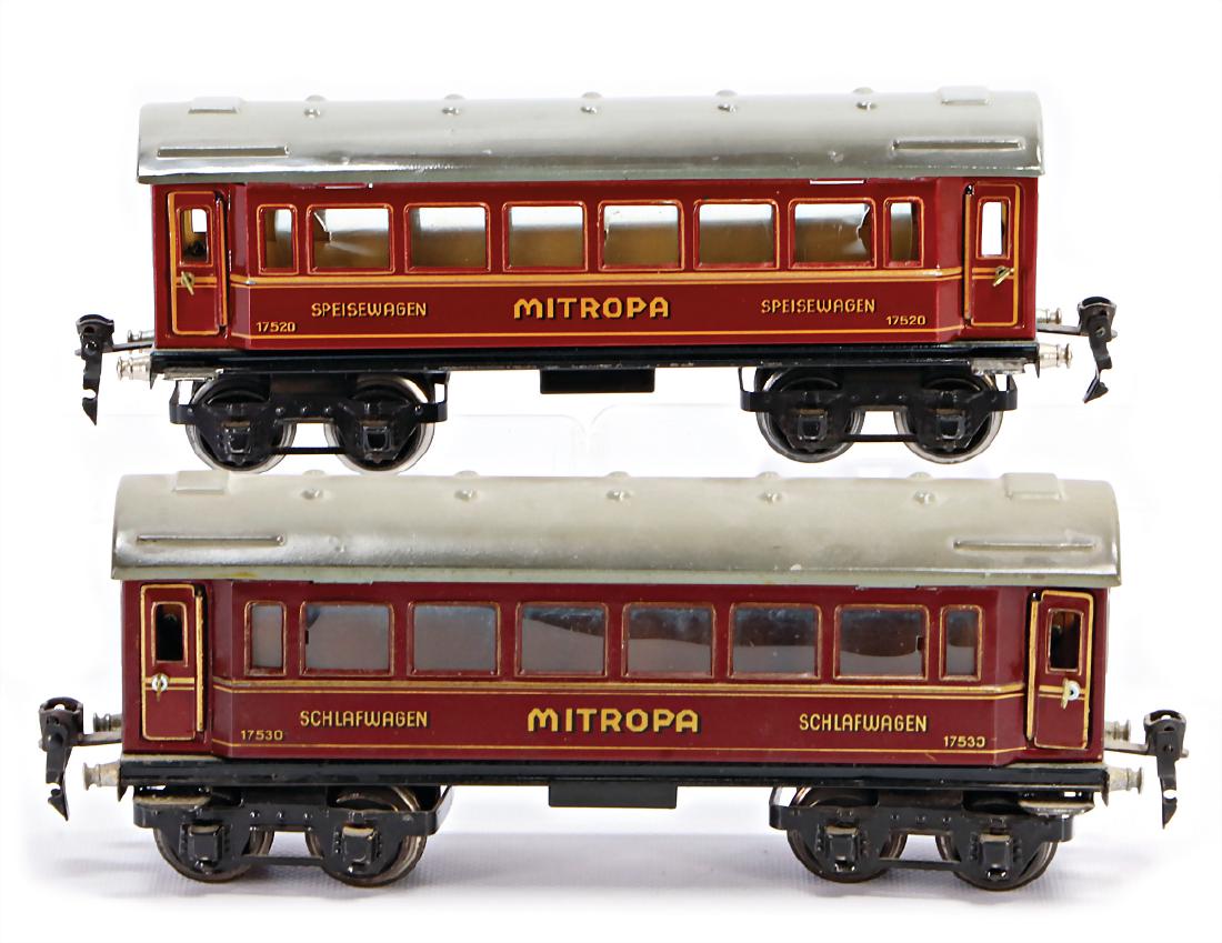 MÄRKLIN track 0, 2 pieces, 1753, 4-axled Mitropa (1 of 1)