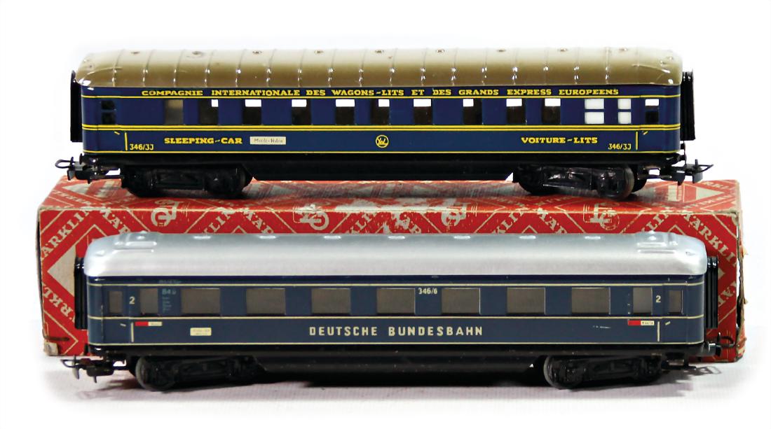 MÄRKLIN lot H0, 2 items, 1 sleeping car, 346-3J, good (1 of 1)