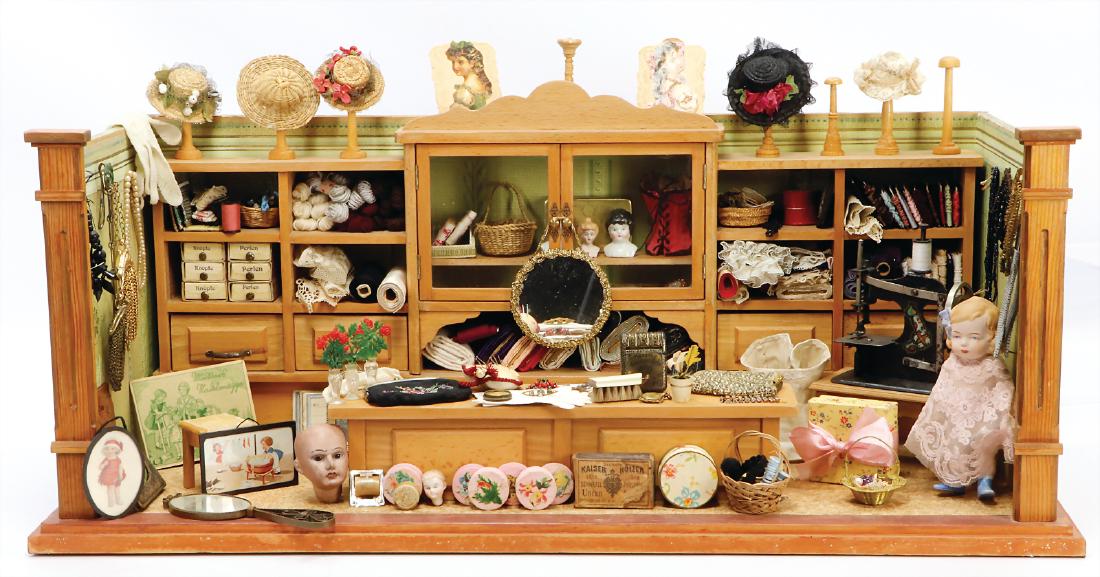 dollhouse shop, furnished like a fashion shop, width: (1 of 1)