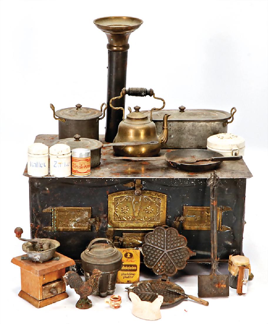doll kitchen-stove, width: 34 cm, height:35.5 cm, with (1 of 1)