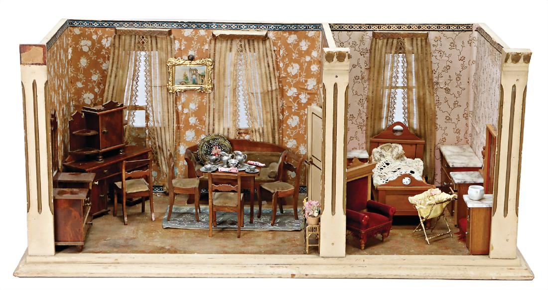 2 -part dollhouse room, width: 70 cm, height: 31.5 cm, (1 of 1)