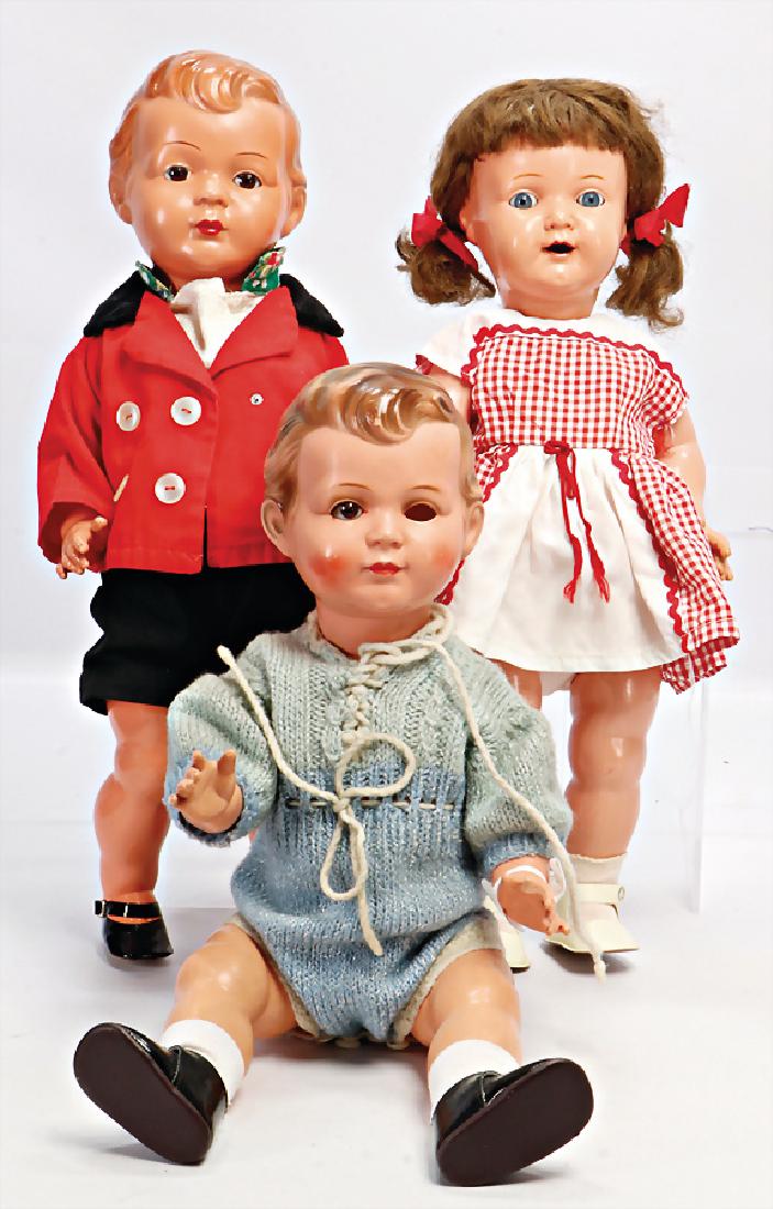 Bruno Schmidt 3 Celluloidkopf Puppen 2x Junge Gem May 24 2019 Ladenburger Spielzeugauktion Gmbh In Germany