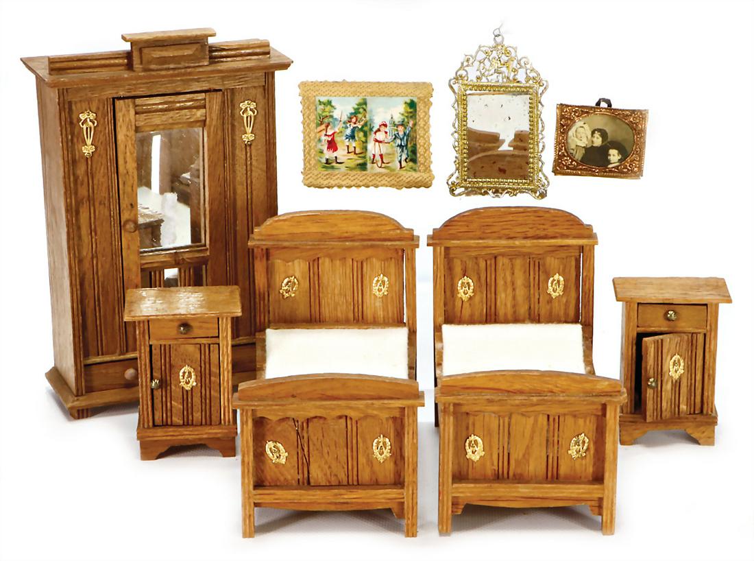 dollhouse furniture programme, art nouveau, wood with (1 of 1)